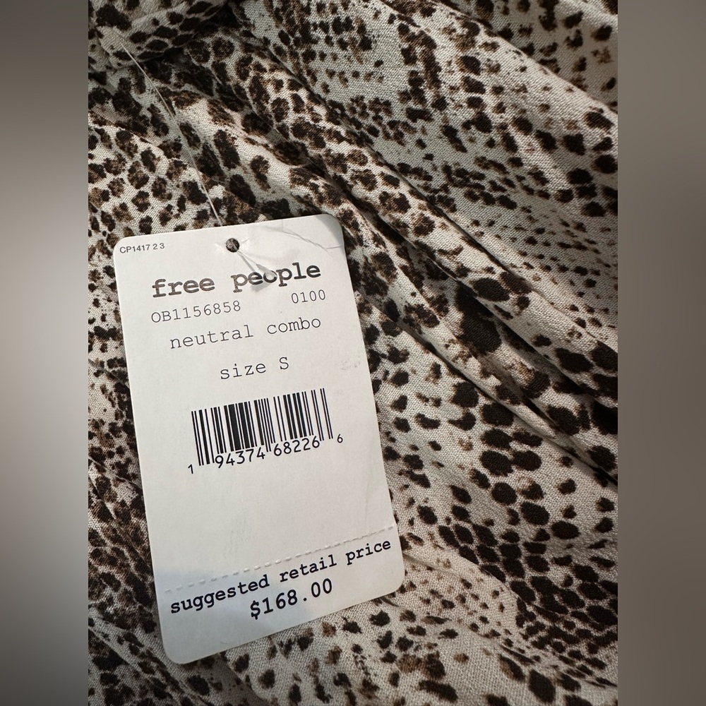 Free People Leopard Print Shawl